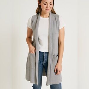 Wilfred Olivie Long Open Vest Cardigan